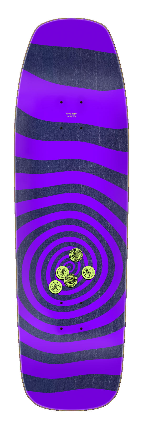 SANTA CRUZ DECK DELFINO PINBALL VISION (9.14")