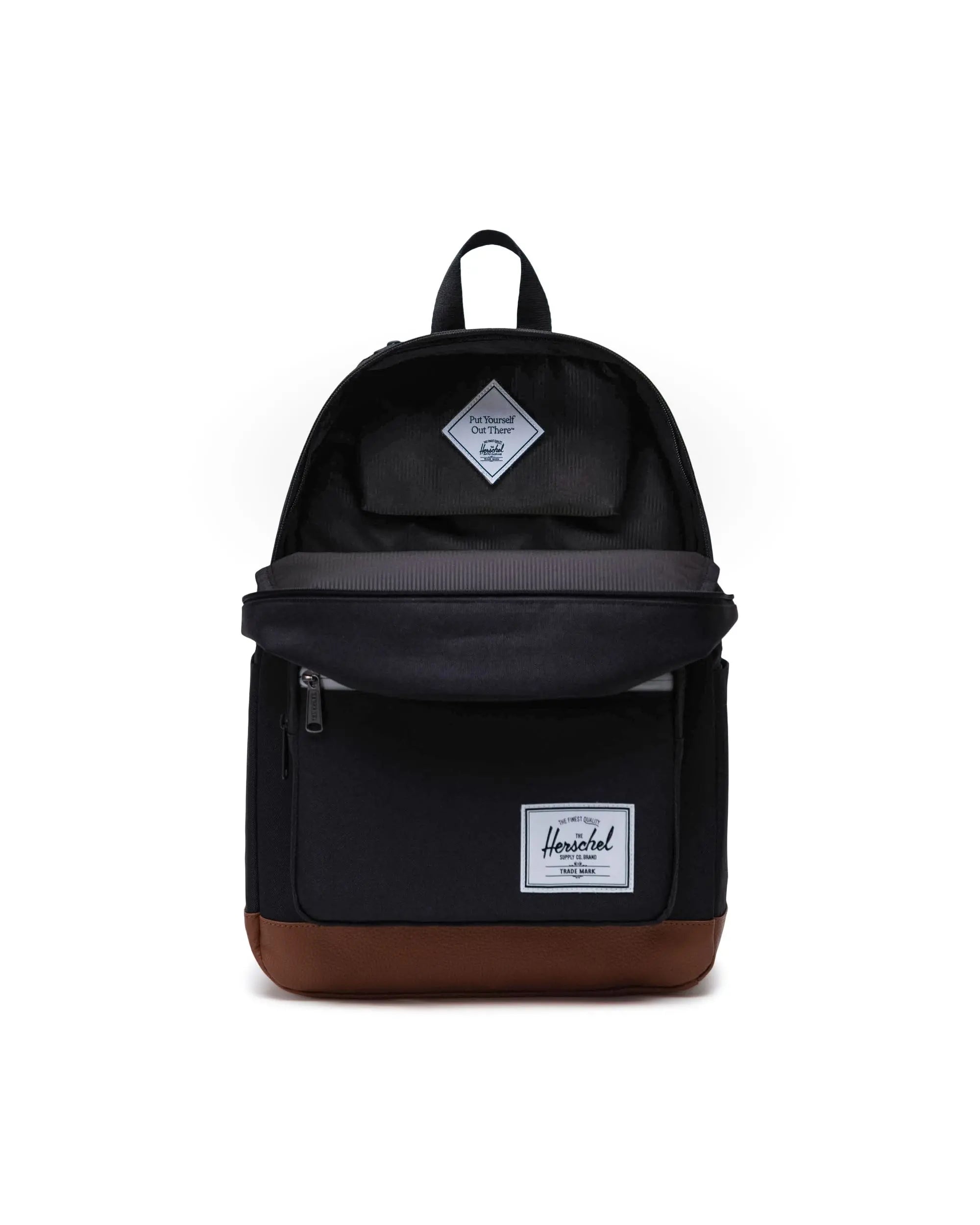 HERSCHEL POP QUIZ BACKPACK BLACK/TAN - The Drive Skateboard Shop