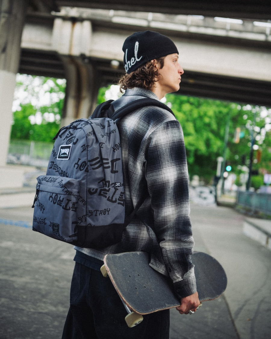HERSCHEL X THRASHER CLASSIC XL BACKPACK ASPHALT/BLACK