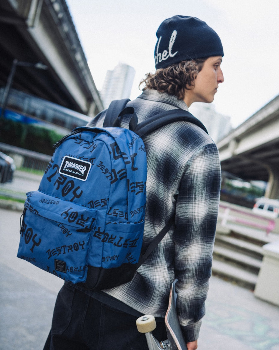 HERSCHEL X THRASHER CLASSIC XL BACKPACK OCEANA/DARK NAVY