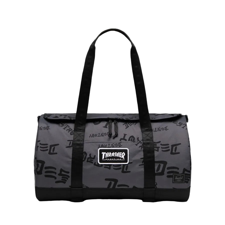 HERSCHEL X THRASHER SKATE DUFFLE ASPHALT/BLACK
