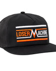 LOSER MACHINE LINEAR TRUCKER HAT BLACK