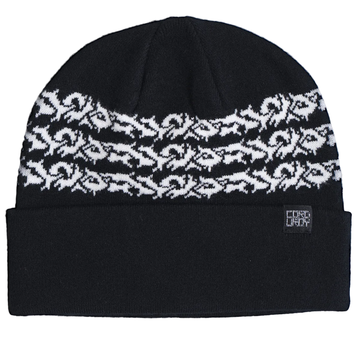CORDUROY BEANIE PRICKLY BLACK