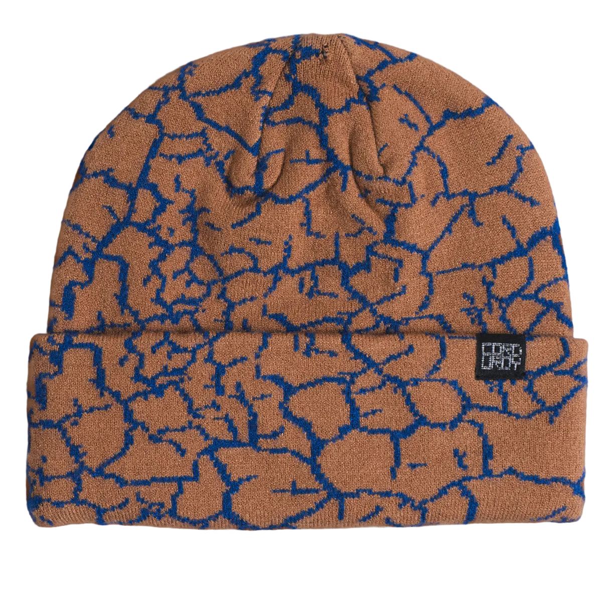Corduroy beanie hat in rumble blue jay color, featuring soft corduroy fabric and a snug, stylish fit.