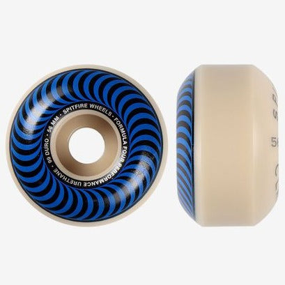 SPITFIRE WHEELS FORMULA FOUR CLASSICS BLUE 101A (56MM) - The Drive Skateshop