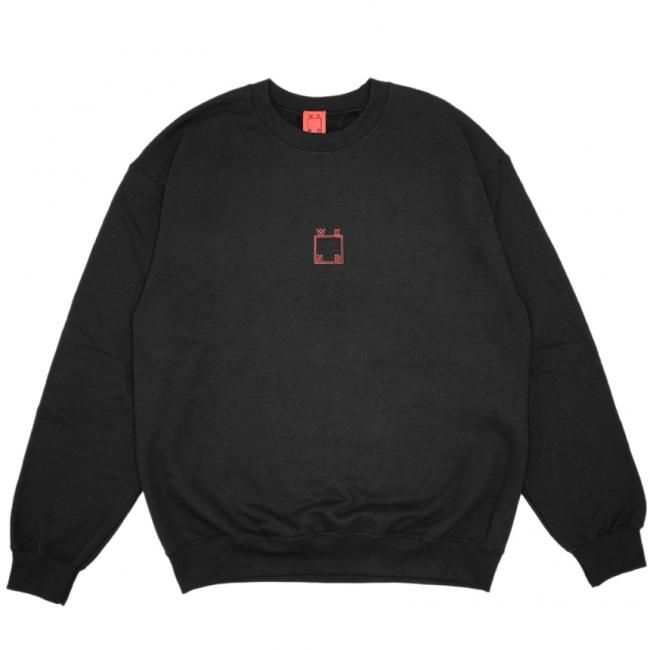 WKND OUTLINE LOGO CREWNECK BLACK