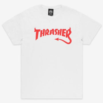 THRASHER DIABLO T-SHIRT WHITE - The Drive Skateshop