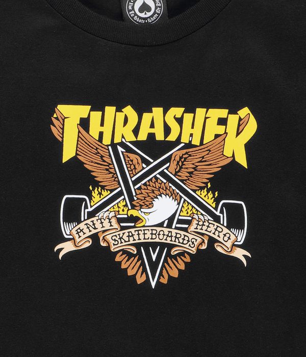 ANTIHERO X THRASHER EAGLEGRAM T-SHIRT BLACK