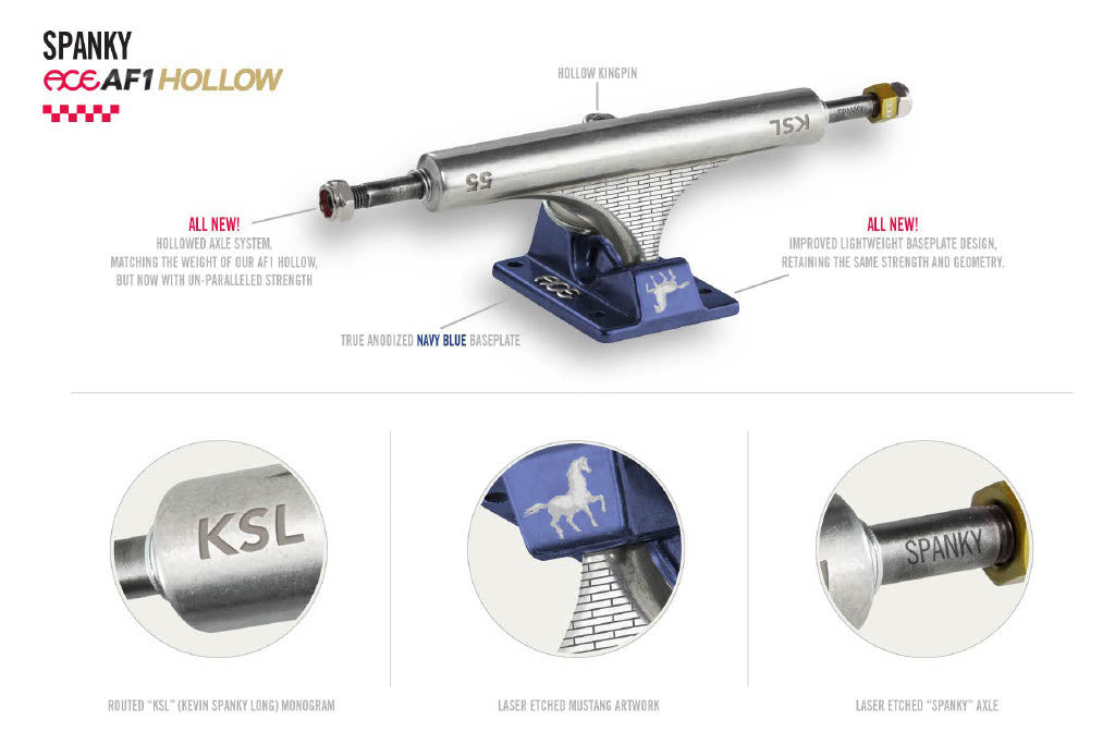 ACE TRUCKS AF-1 HOLLOW SPANKY LIMITED EDITION - The Drive Skateboard Shop