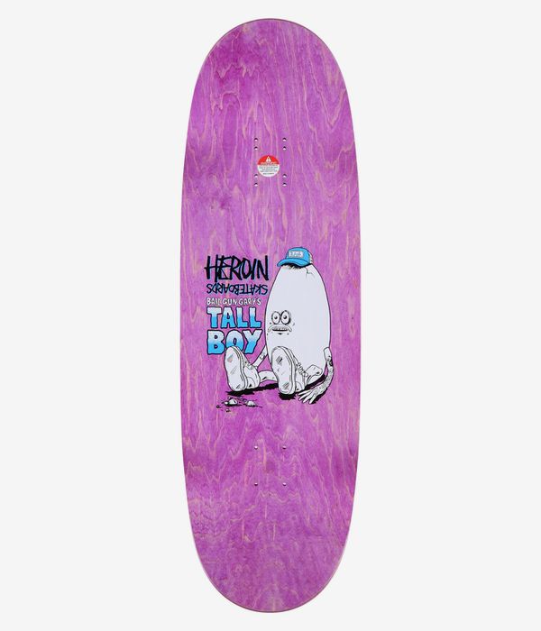 HEROIN DECK - BAIL GUN GARY TALL BOY (10.25") - The Drive Skateboard Shop