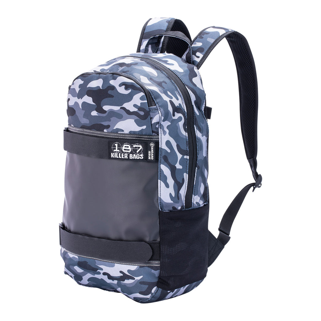 187 KILLER PADS BAG - STANDARD BACKPACK CHARCOAL CAMO - The Drive Skateboard Shop