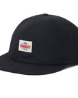BRIXTON PINNACLE MP SNAPBACK HAT WASHED BLACK
