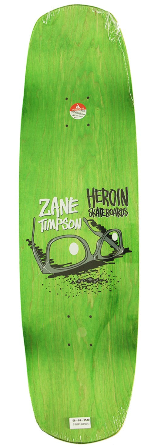 HEROIN DECK ZANE TIMPSON GLASSES HOLOGRAPHIC (9") - The Drive Skateshop