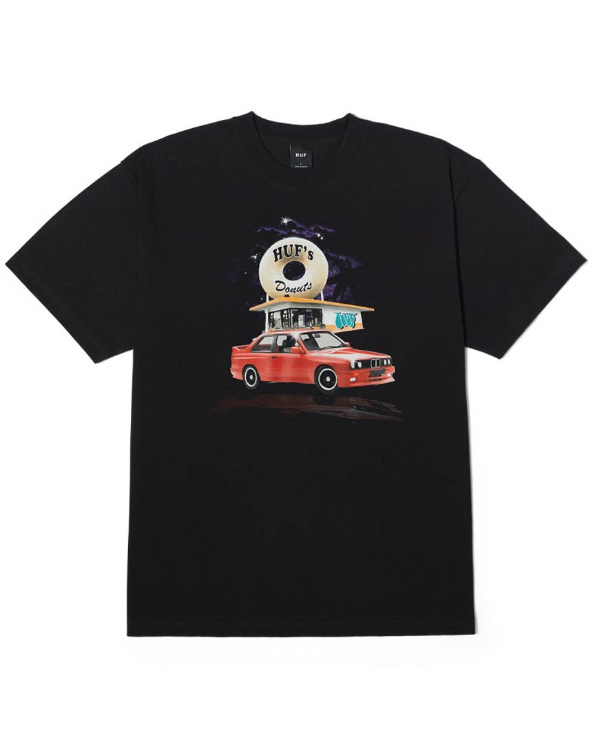 HUF DRIVE THRU T-SHIRT BLACK