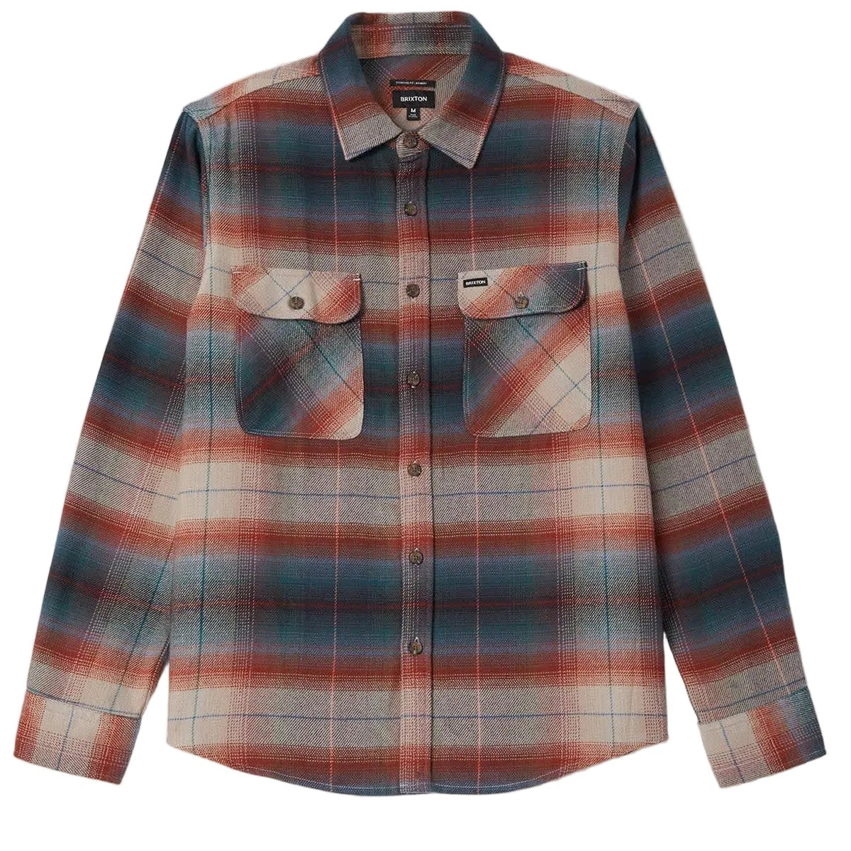 BRIXTON BOWERY FLANNEL MULTI SHADOW