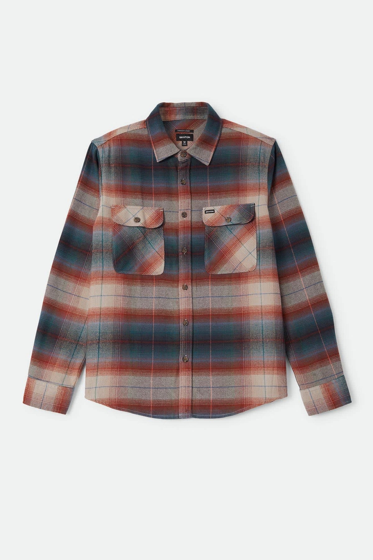 BRIXTON BOWERY FLANNEL MULTI SHADOW