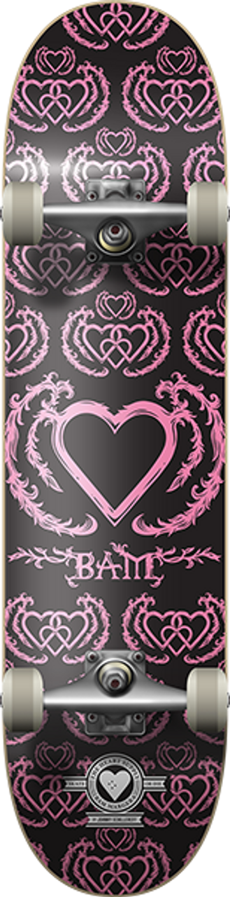 THE HEART SUPPLY COMPLETE BAM BLACK.PINK (8&quot;) - The Drive Skateboard Shop