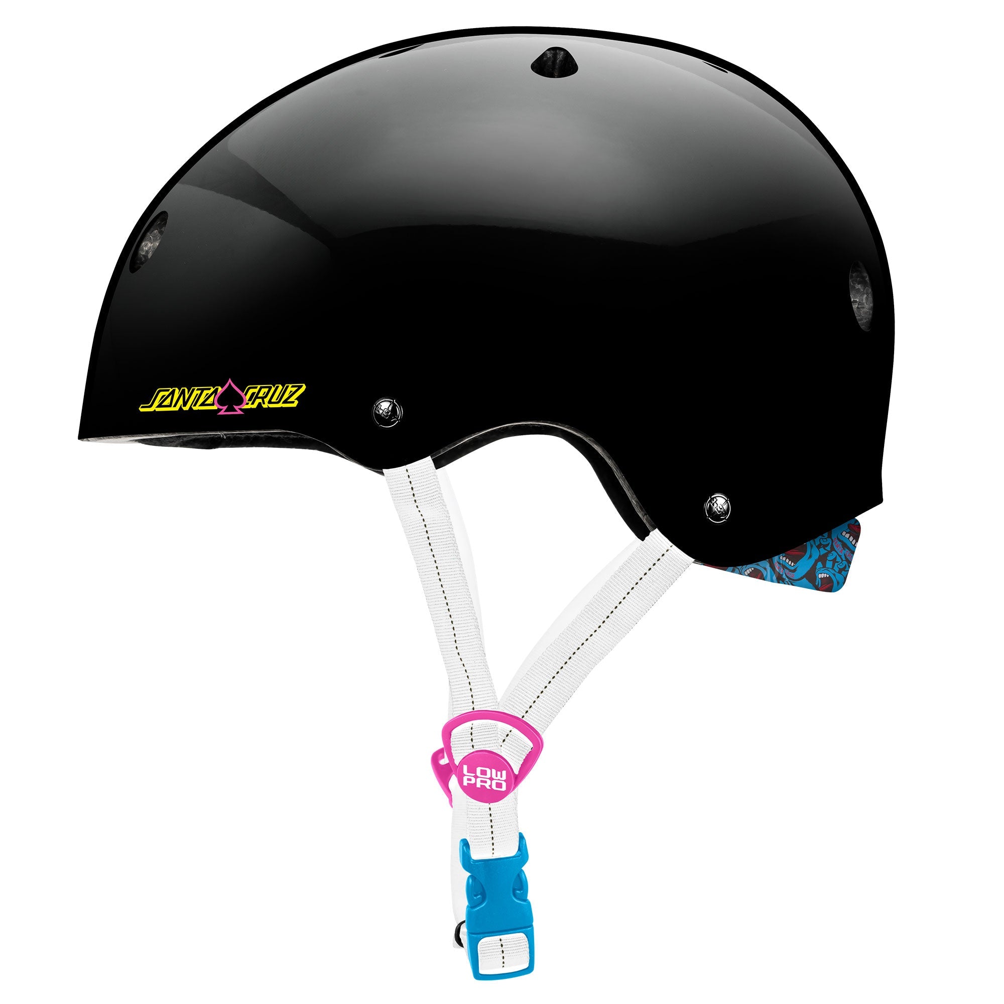 PRO-TEC X SANTA CRUZ LOW PRO HELMET BLACK GLOSS