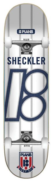 PLAN B PREMIUM COMPLETE SHECKLER COLLEGE (8.125") INCLUDES FREE SKATE TOOL!