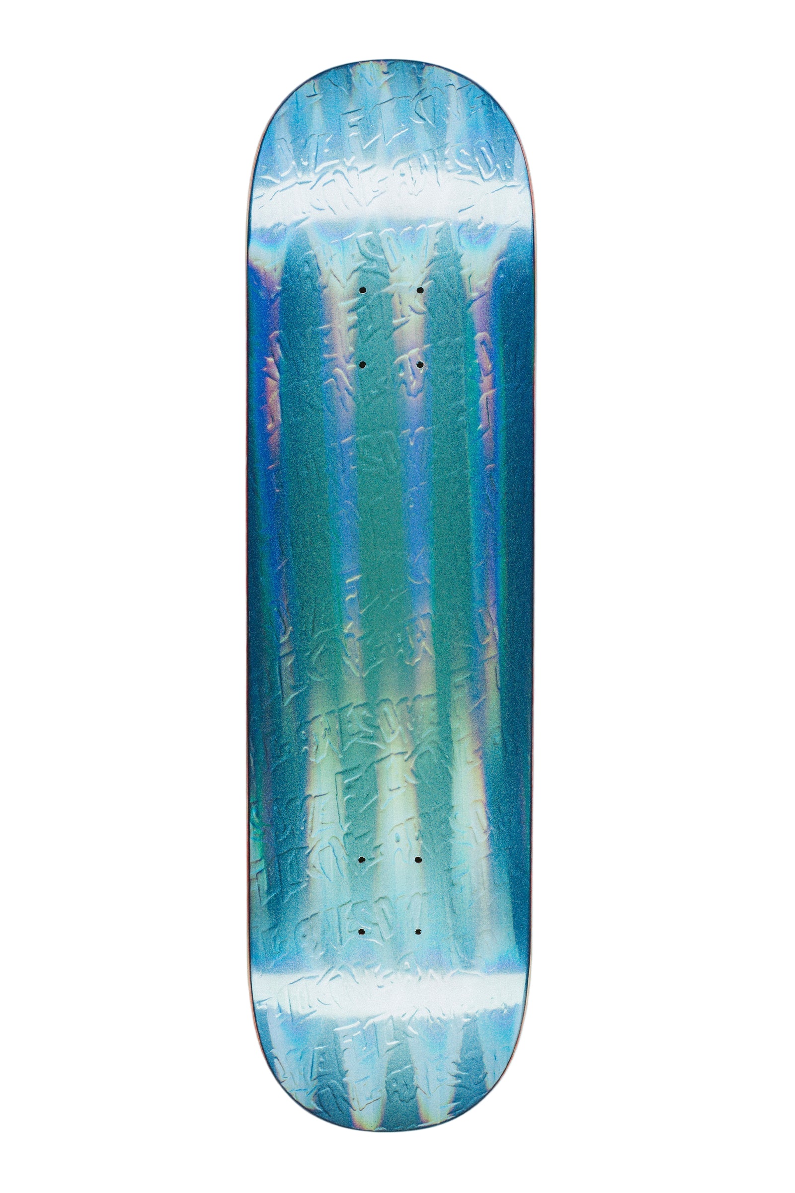 FUCKING AWESOME DECK EMBOSSED GAMMA RAY BLUE (8.38")