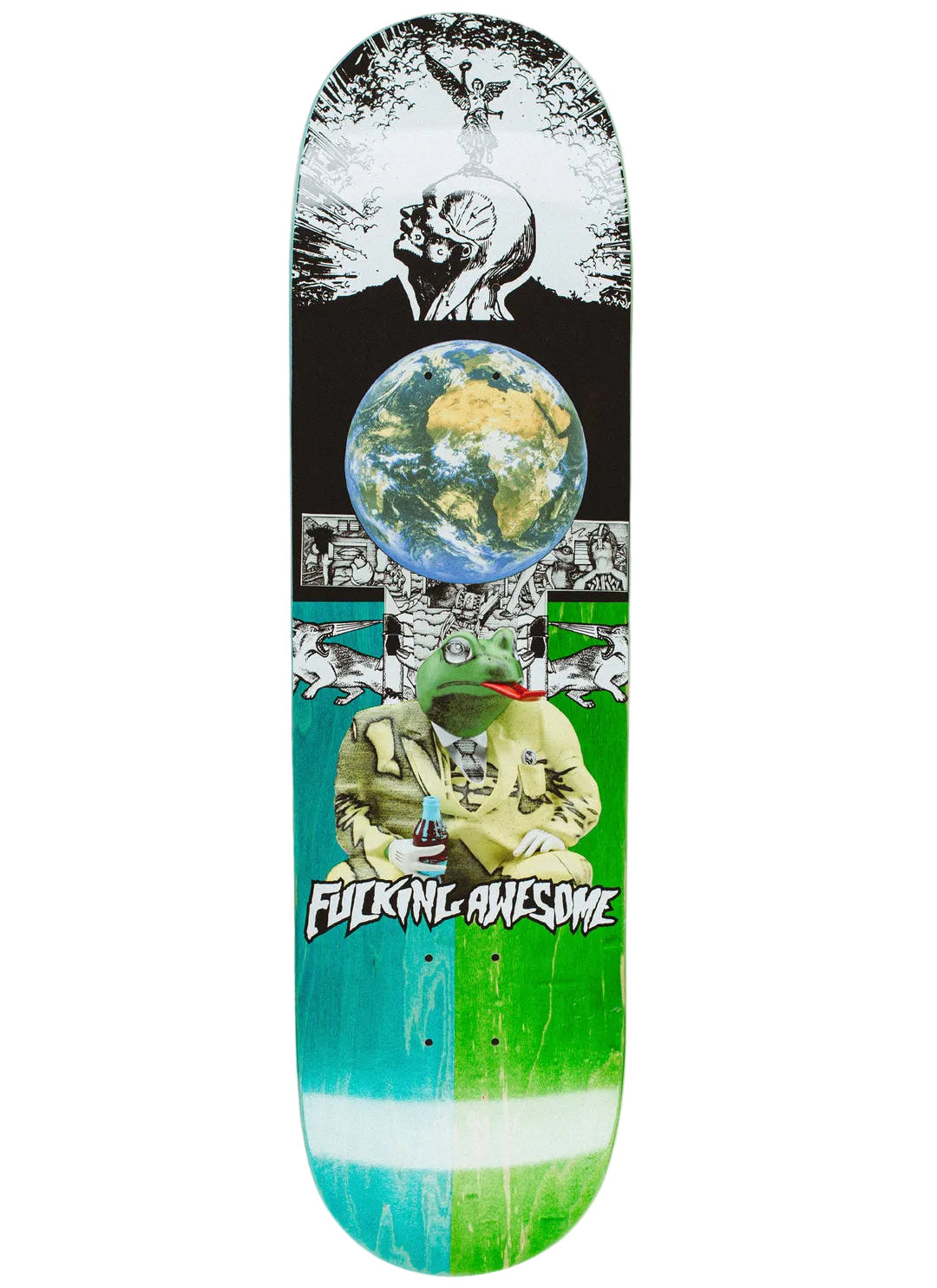 FUCKING AWESOME DECK LOUIE FROG SPLIT "SHAPE 2" (8.25") - The Drive Skateboard Shop