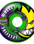 SPITFIRE WHEELS FORMULA FOUR RADIAL FULL NEON GREEN/PURPLE 99A (56MM)