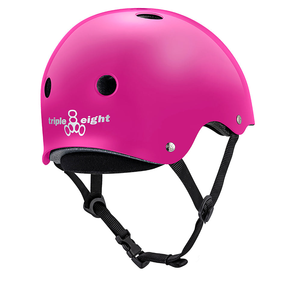 TRIPLE 8 DEEP COVER HELMET GLOSS PINK