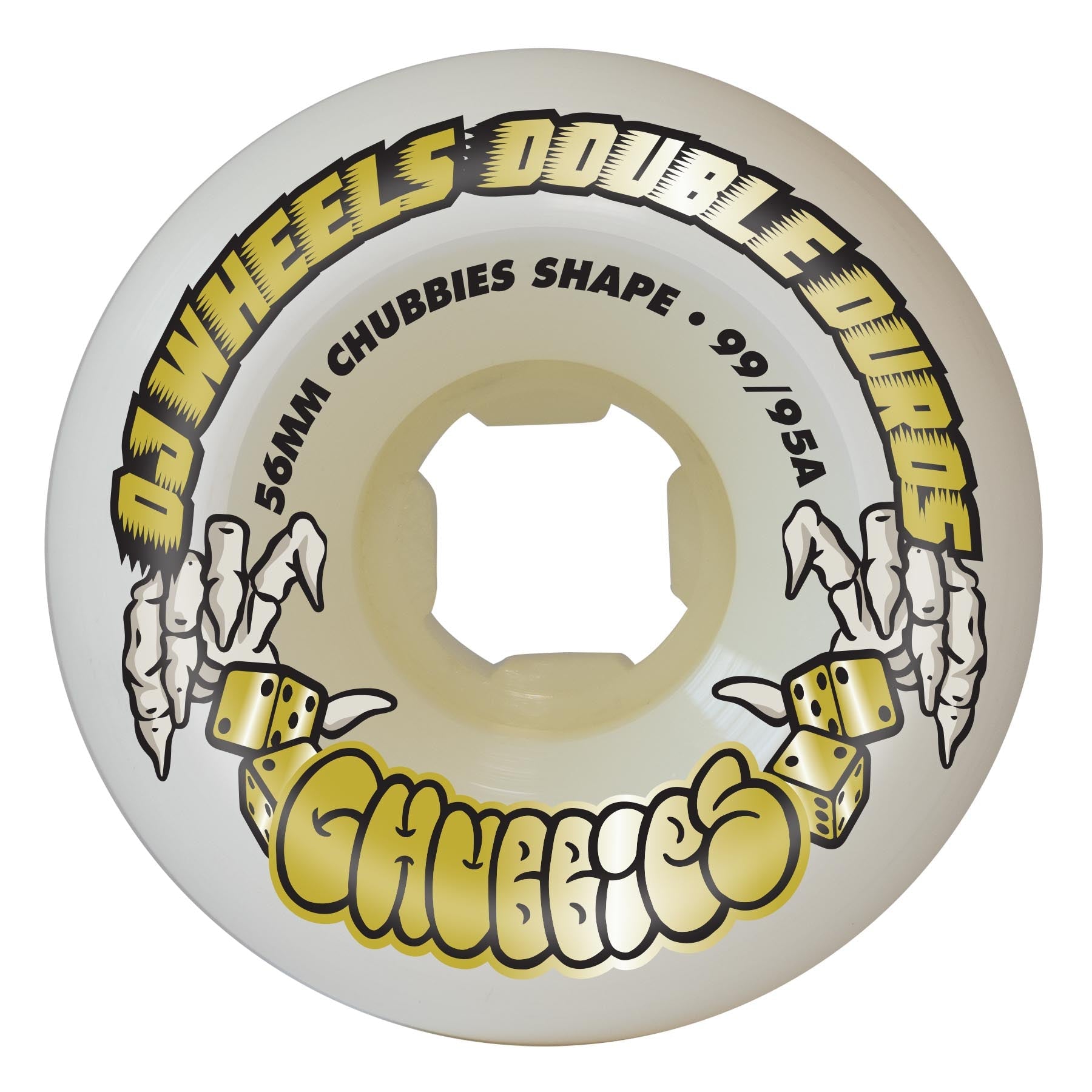 OJ WHEELS DOUBLE DURO GUM CHUBBIES 99A/95A (56MM)