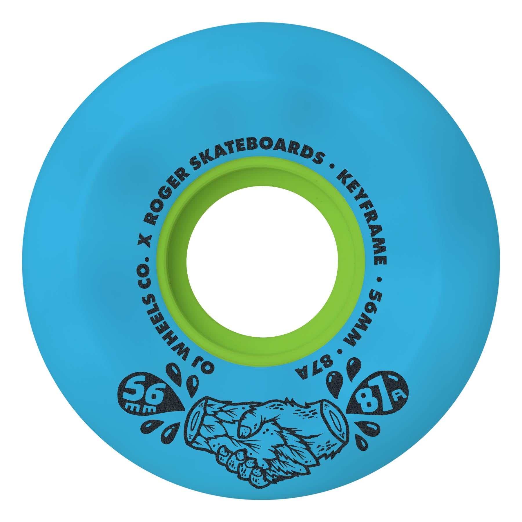 OJS WHEELS ROJERS KEYFRAME BLUE 87a (56MM) - The Drive Skateboard Shop