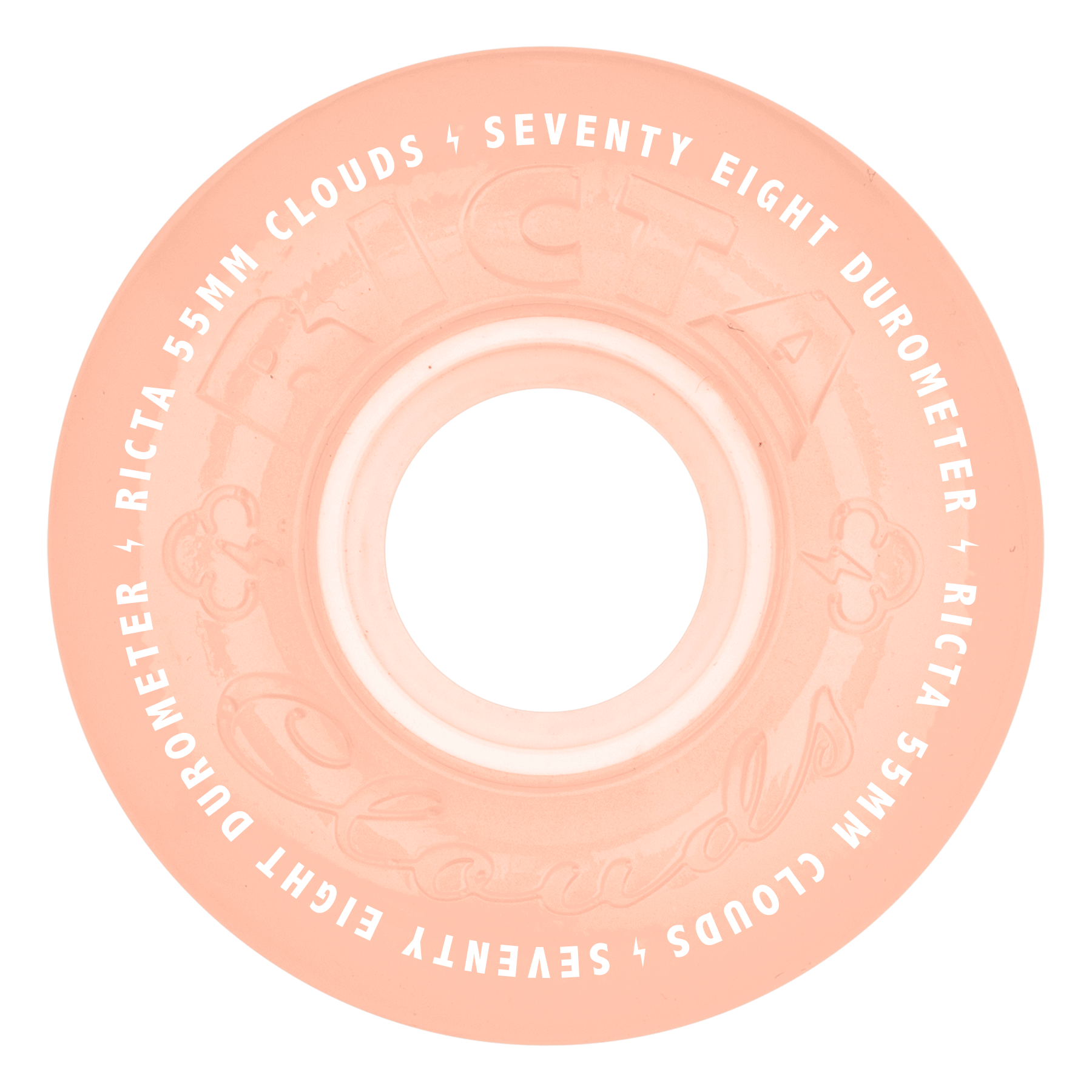 RICTA CLOUDS GLOW IN THE DARK RED 78A (55MM)