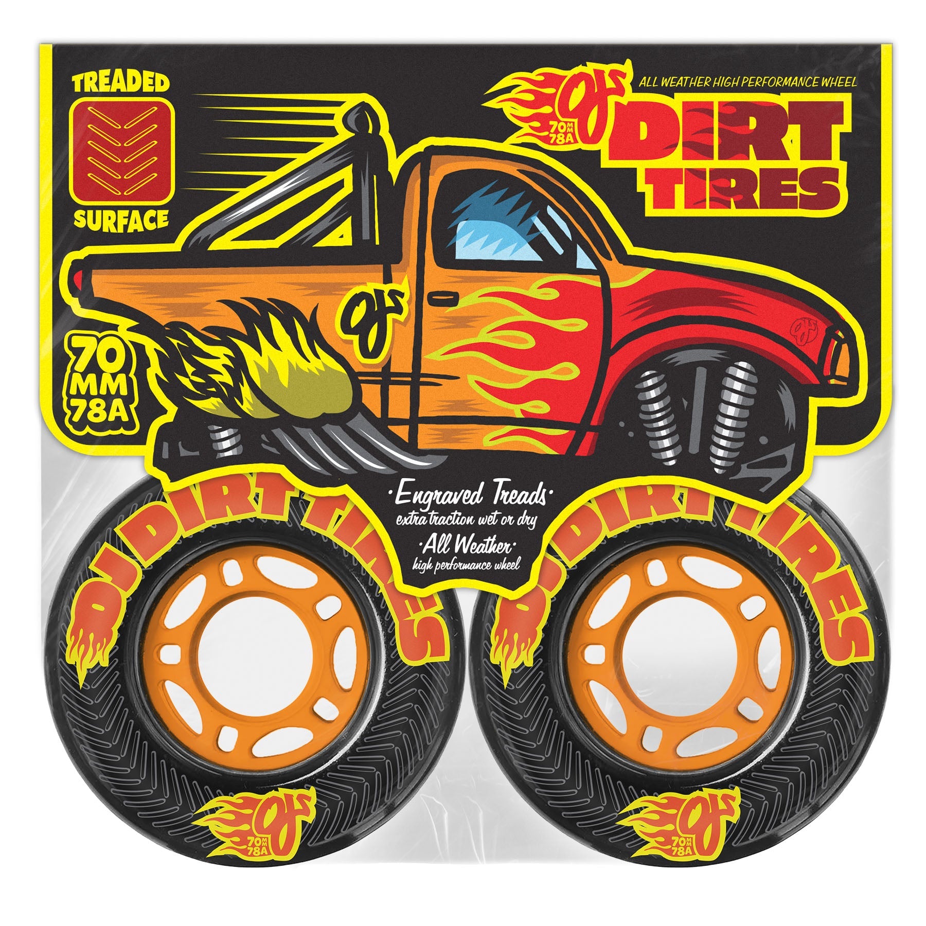 OJ WHEELS DIRT TIRES THUNDER JUICE 78A (70MM)