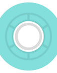 RICTA CLOUDS WHEELS TRANSPARENT AQUA WHITE 78A (57MM)