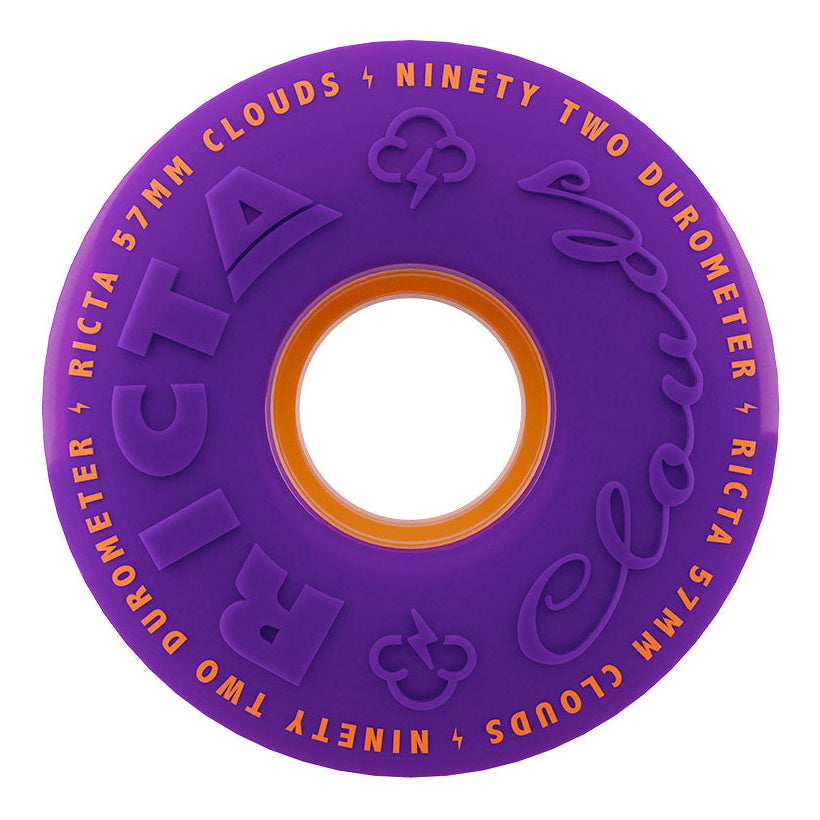 RICTA WHEELS CLOUDS PURPLE ORANGE 92A (57MM)