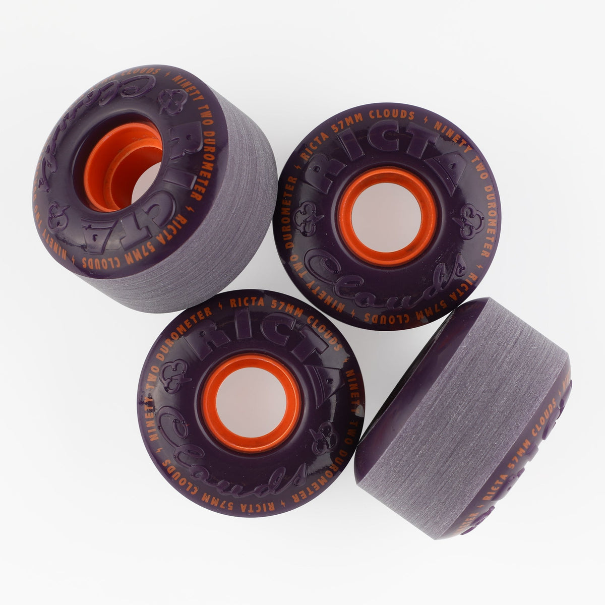 RICTA WHEELS CLOUDS PURPLE ORANGE 92A (57MM)