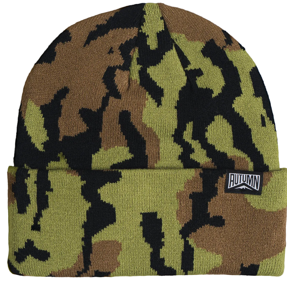 AUTUMN BEANIE OLD GROWTH CAMO DARK SAND