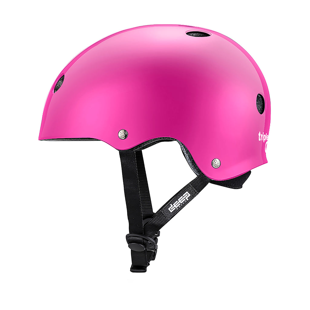 TRIPLE 8 DEEP COVER HELMET GLOSS PINK