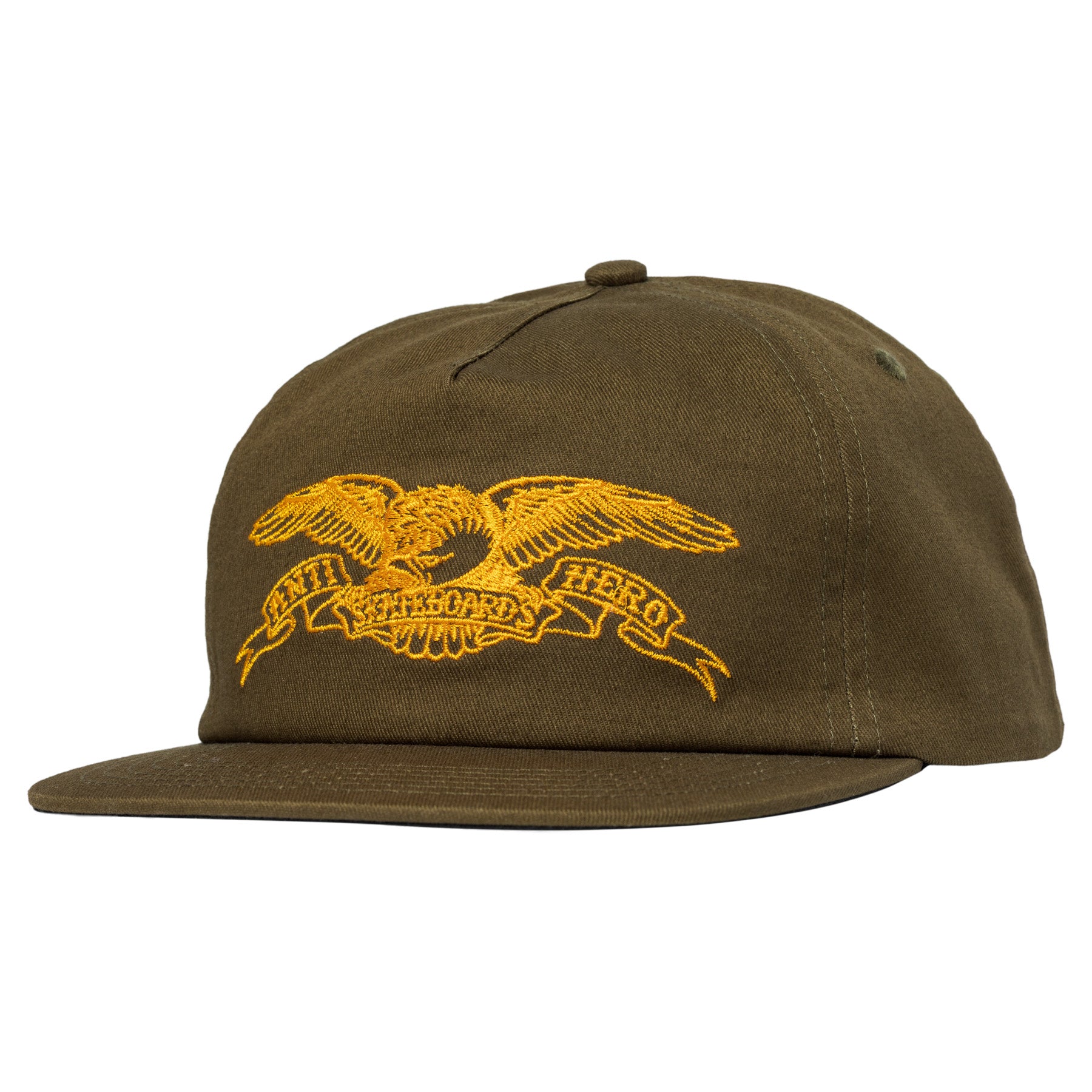 ANTIHERO BASIC EAGLE SNAPBACK BROWN/MEDIUM BROWN - The Drive Skateboard Shop