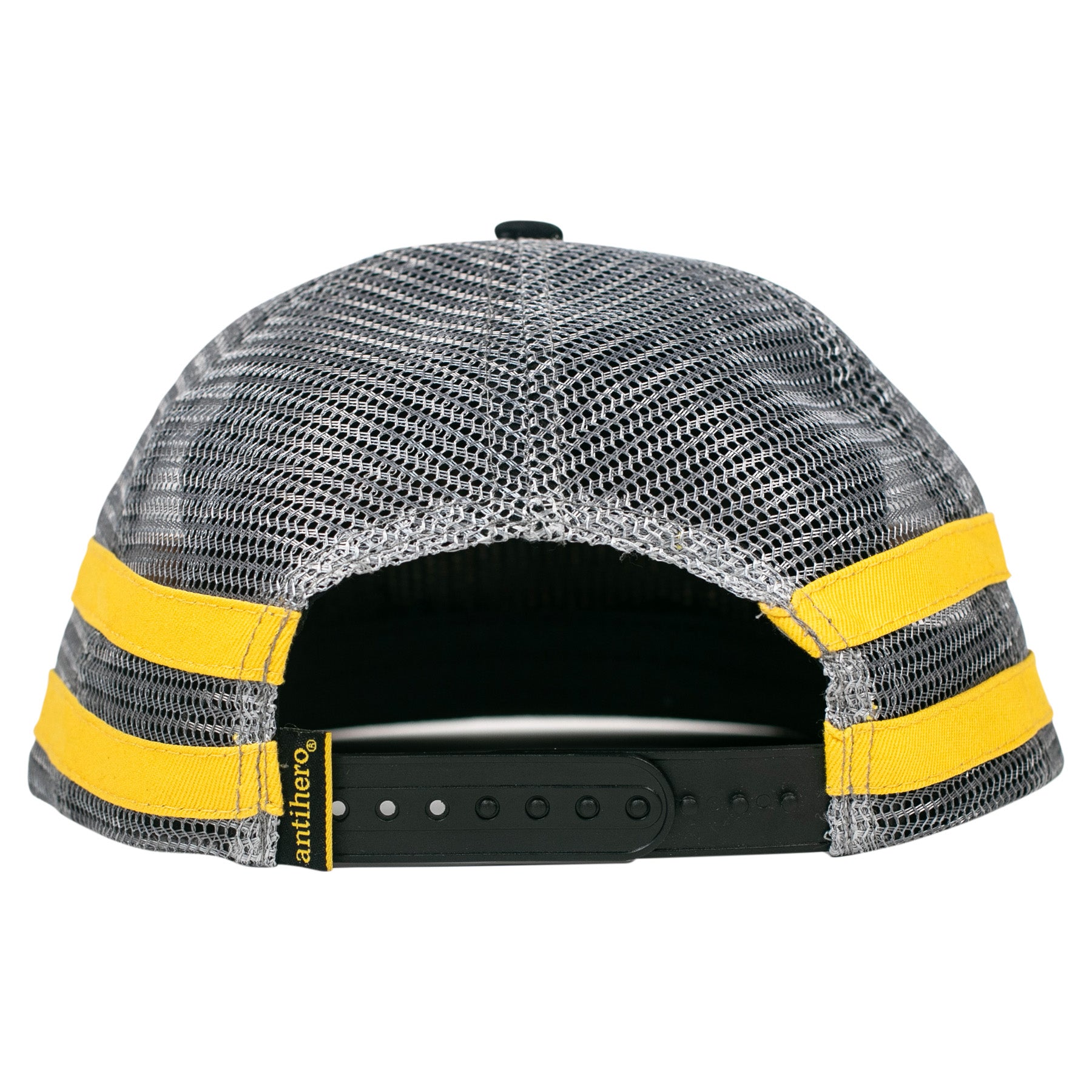 ANTIHERO BASIC EAGLE SNAPBACK BLACK/CHARCOAL/YELLOW - The Drive Skateboard Shop