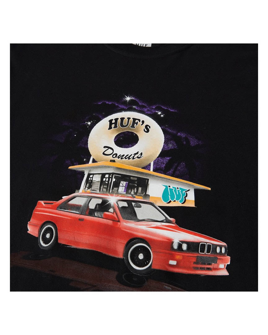 HUF DRIVE THRU T-SHIRT BLACK