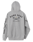 DARK SEAS HEADMASTER ZIP HOOD HEATHER GUNMETAL