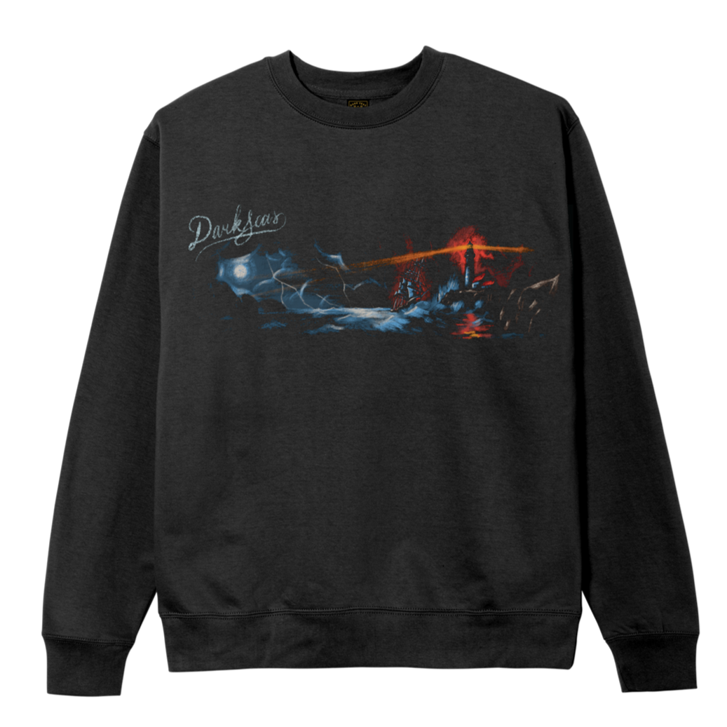 DARK SEAS SHIPWRECKED PIGMENT CREW FLEECE