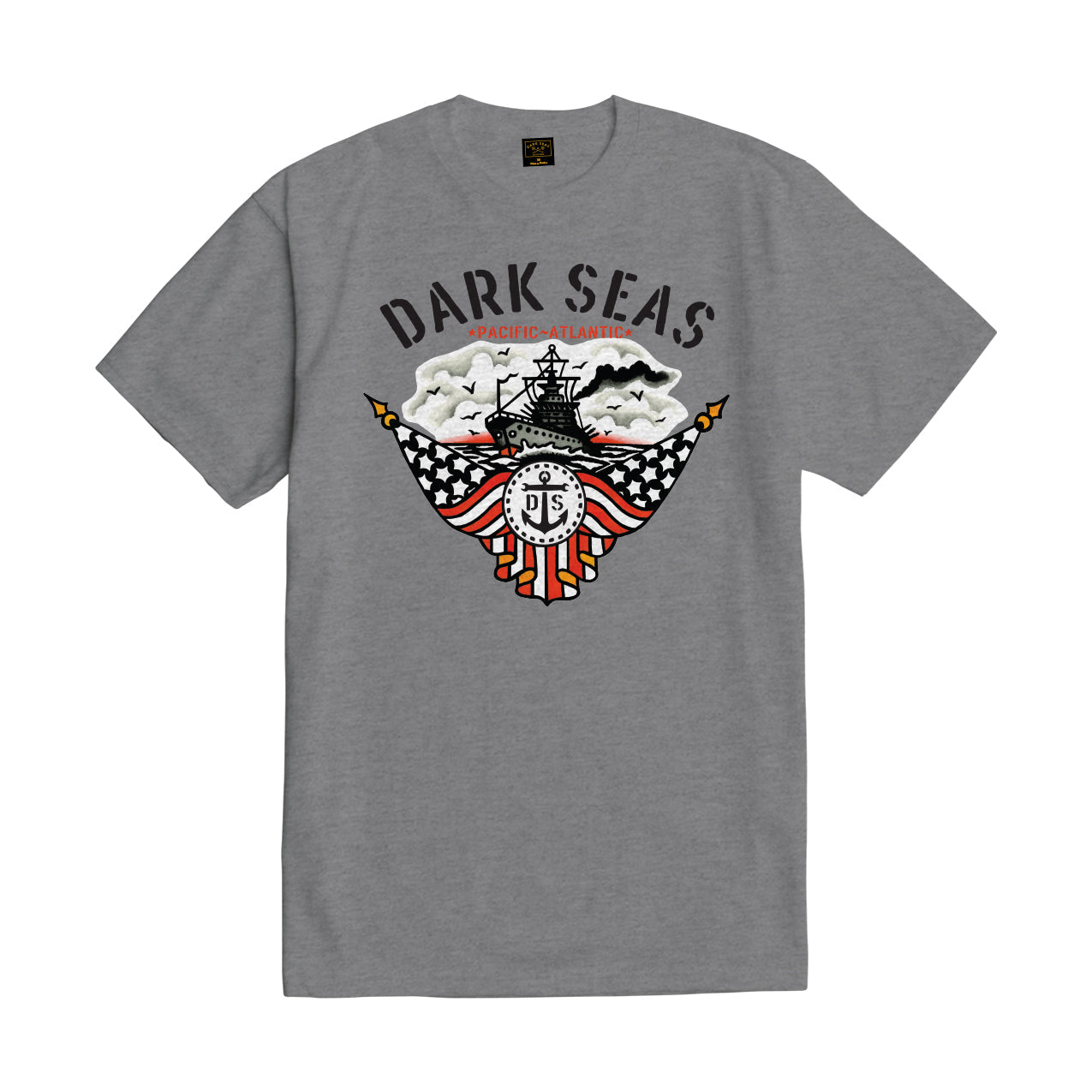 DARK SEAS ARMADA TEE HEATHER GREY