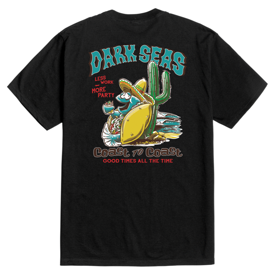 DARK SEAS MORE PARTY PREMIUM TEE BLACK