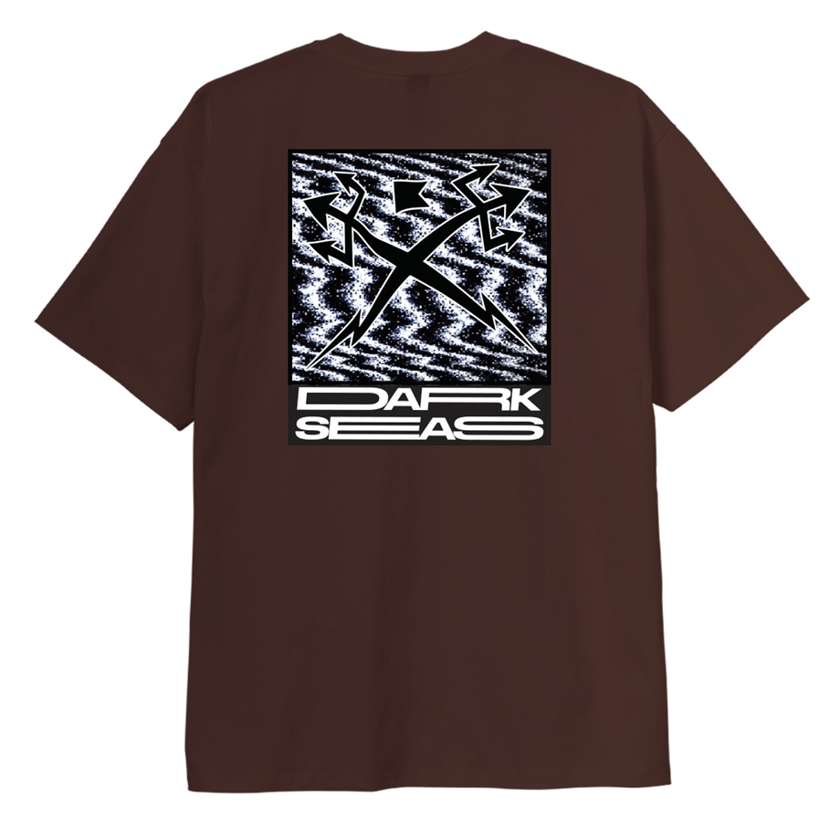 DARK SEAS WHITE NOISE HEAVY WEIGHT TEE HEATHER GREY