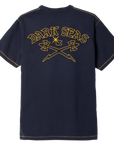 DARK SEAS FINELINE T-SHIRT HEATHER NAVY