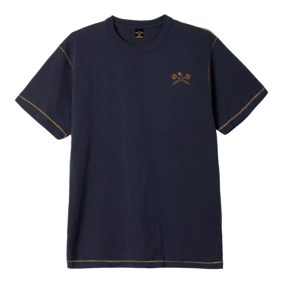 DARK SEAS FINELINE T-SHIRT HEATHER NAVY