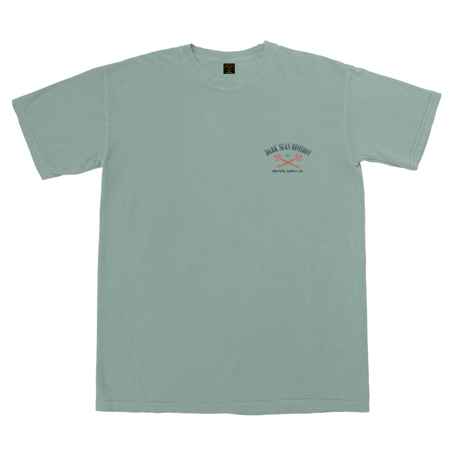 DARK SEAS COMMITMENT PIGMENT T-SHIRT GREEN - The Drive Skateshop