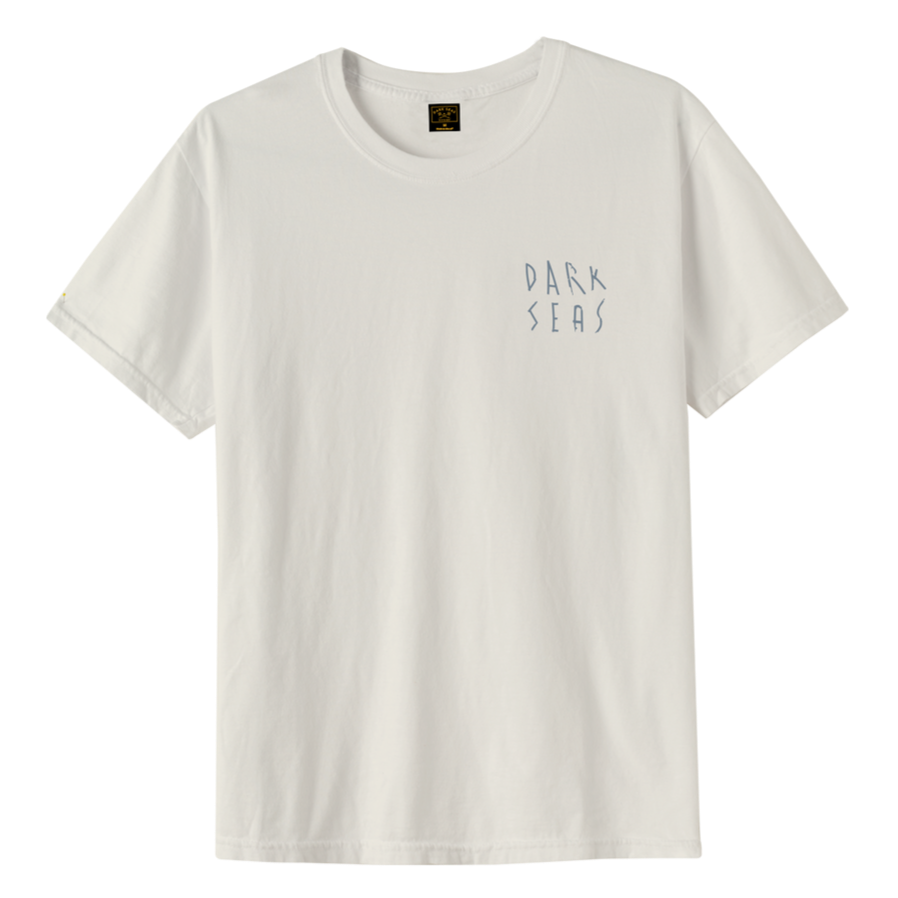 DARK SEAS RAIN CLOUD PIGMENT TEE ANTIQUE WHITE