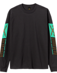 DARK SEAS STRAIGHT LINE LONGSLEEVE T-SHIRT BLACK