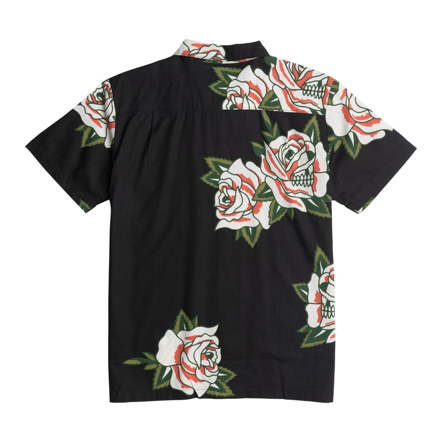 DARK SEAS SKULLY WOVEN BLACK - The Drive Skateshop